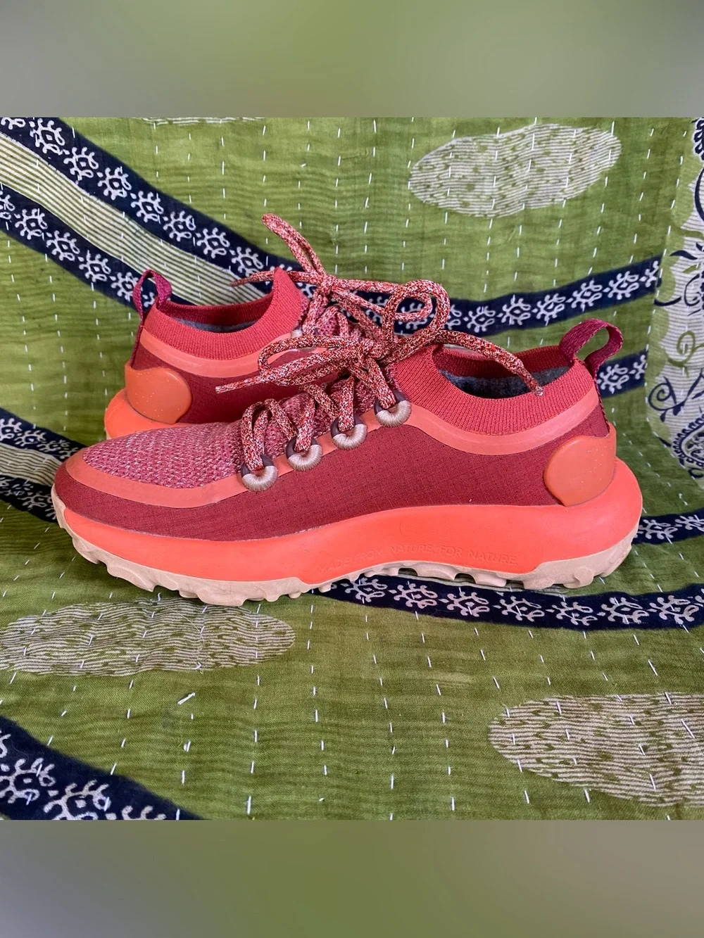Allbirds Diablo Orange Trailrunner SWT Hiking Sporty Athletic Lace Up Sneakers 7